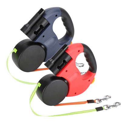 Double Retractable Dog Lead