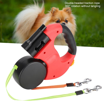 Double Retractable Dog Lead